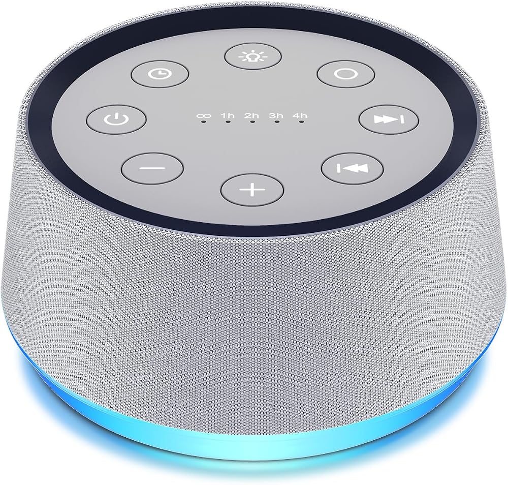 LazyNight White Noise Machine Brown Noise 30 Sounds 36 Volume 5 Timers
