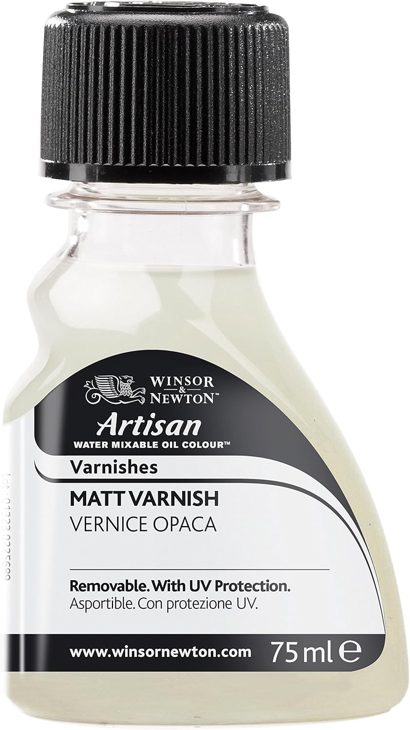 Winsor & Newton RCFAWMV75 75 ml Artisan Water Mixable Matt Varnish Medium, Transparent, 75 ml (Pack of 1)