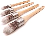 Cottam Synthetic Sash Brush Set 4pc Round Head Paint Trim Windows Doors Oil view 3