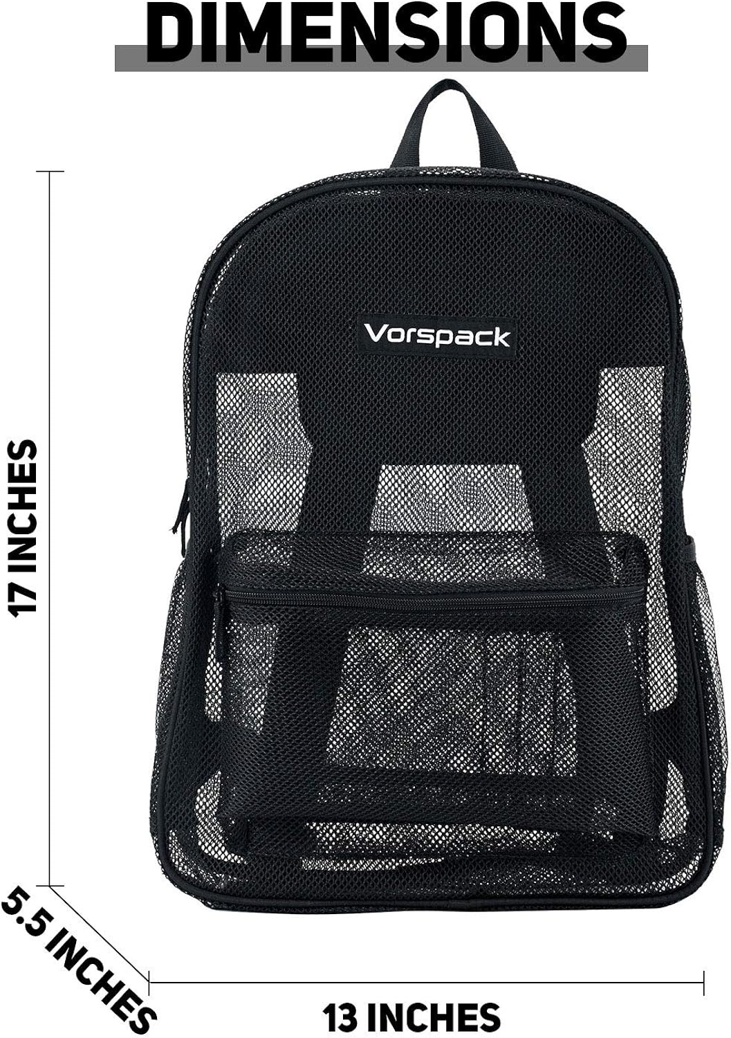 heavy duty mesh backpack