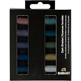 Rembrandt Soft Pastel Micro Set, 10-Piece Half Sticks,Dark Shades Selection | Half-Stick Pastels Set for Smooth Color Transfer, High Lightfastness and Pigment Concentration, Unique Formula, Cobalt-Free