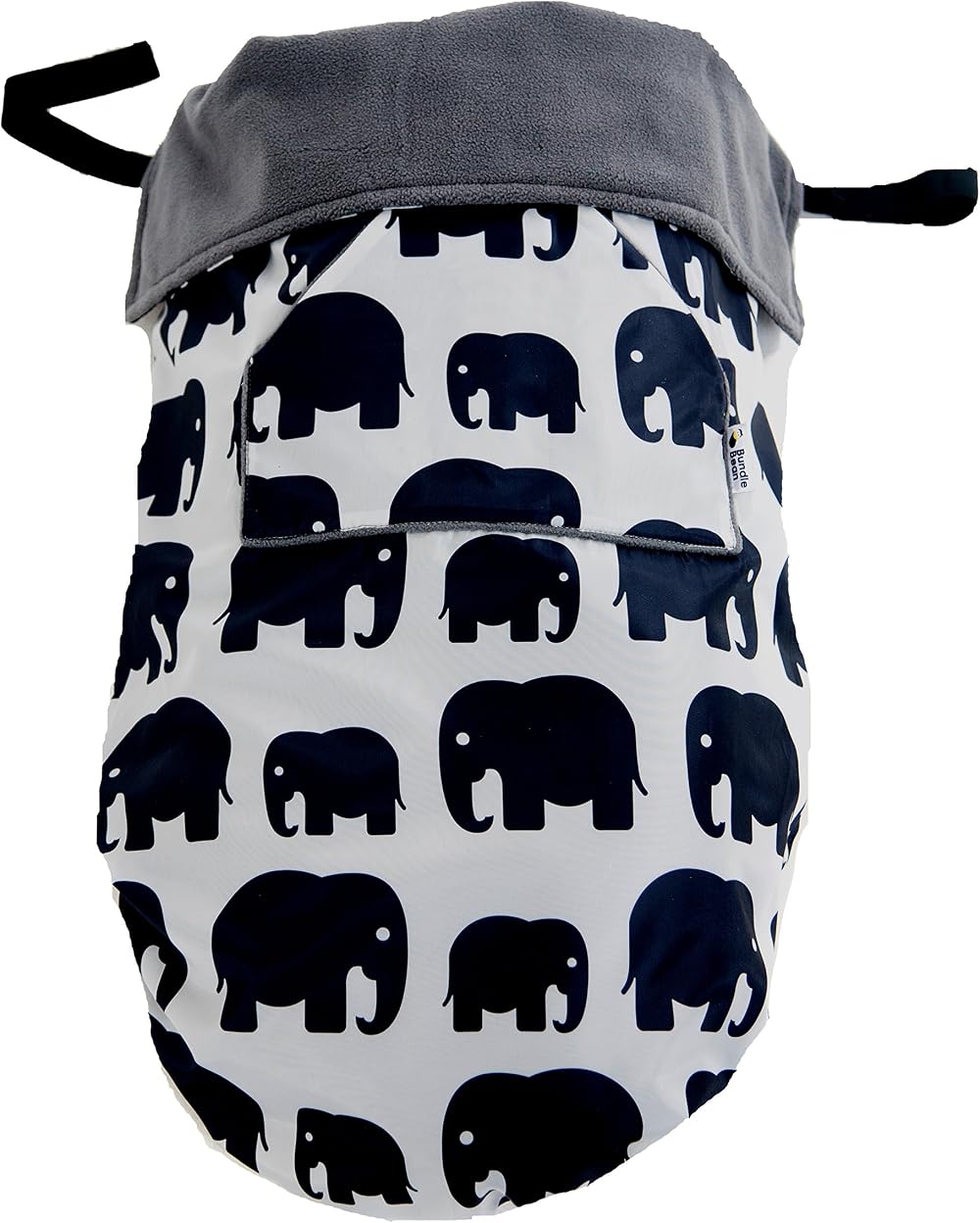 BundleBean GO Multi-use Waterproof Footmuff Grey Elephant 5 in 1