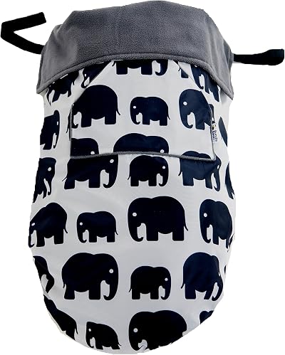BundleBean GO Multi-use Waterproof Footmuff Grey Elephant 5 in 1