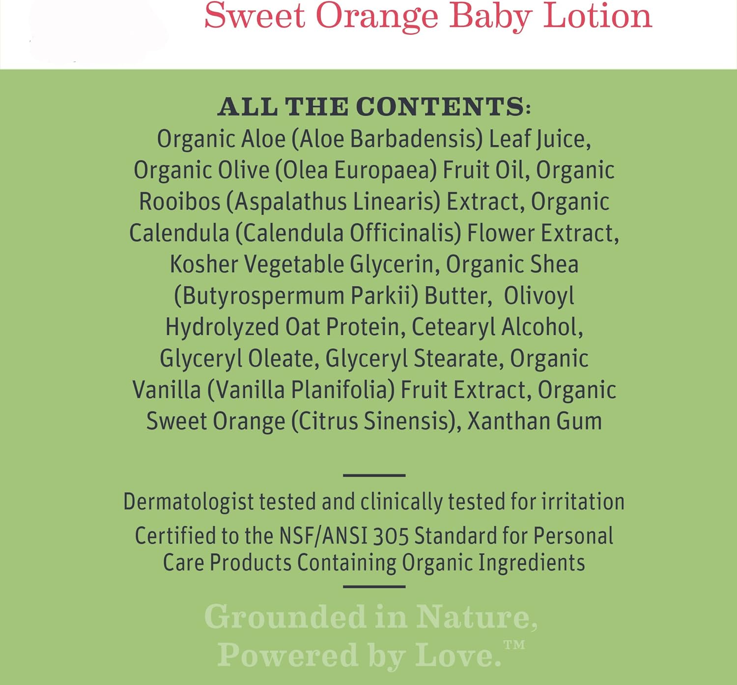 Earth Mama Calming Lavender Baby Lotion with Organic Calendula, 8-Fluid Ounce: Health & Personal Care