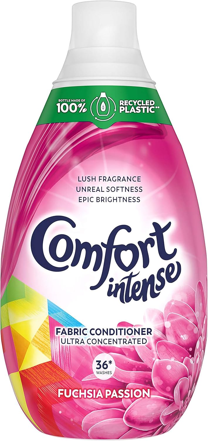 Comfort Ultimate Care Fuchsia Passion Ultra-Concentrated Fabric Conditioner bottle made of 100% recycled plastic* for complete clothes protection 6x 540 ml (216 washes) - Image 3