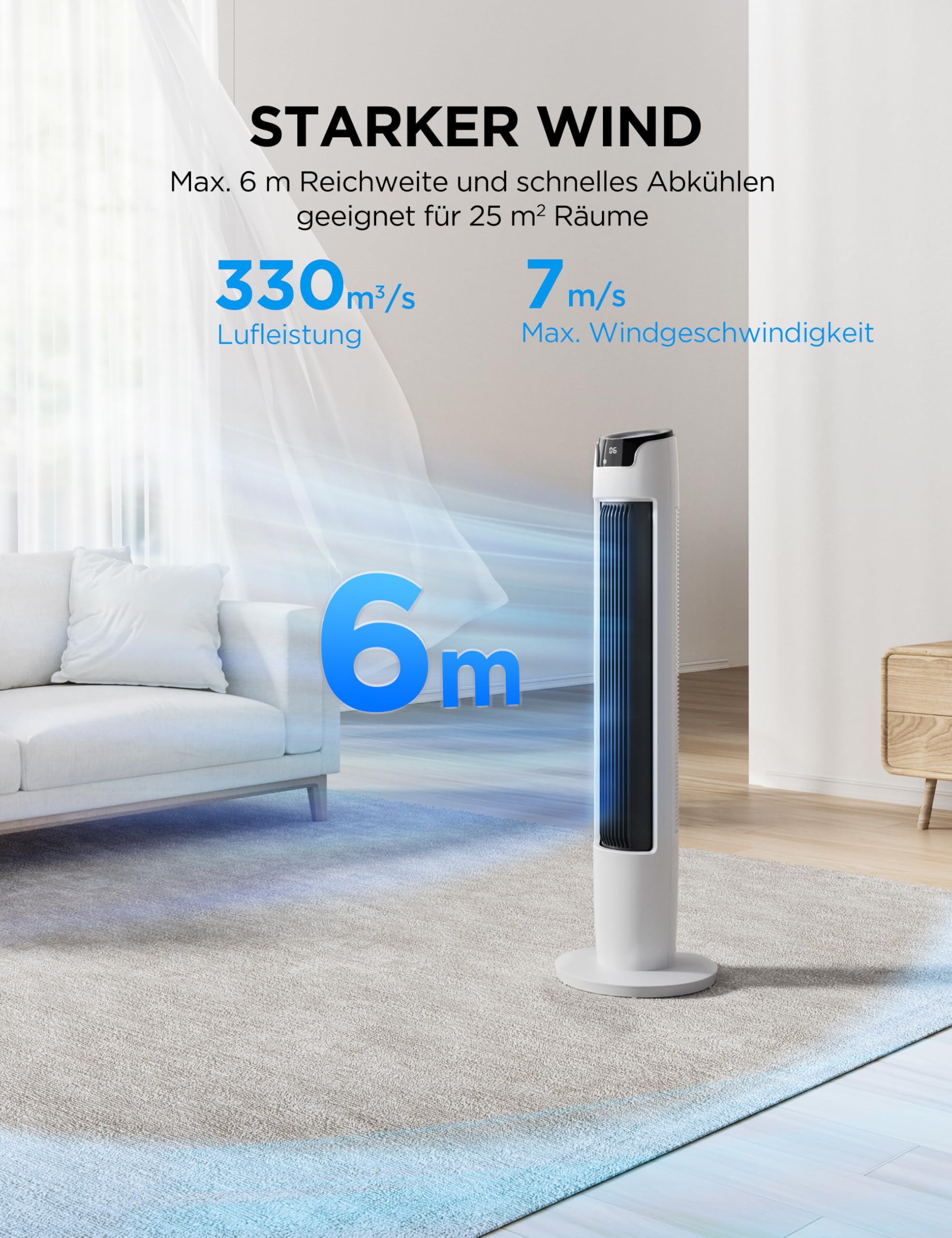 Midea FZ10-16AR Column Fan with Remote Control 3