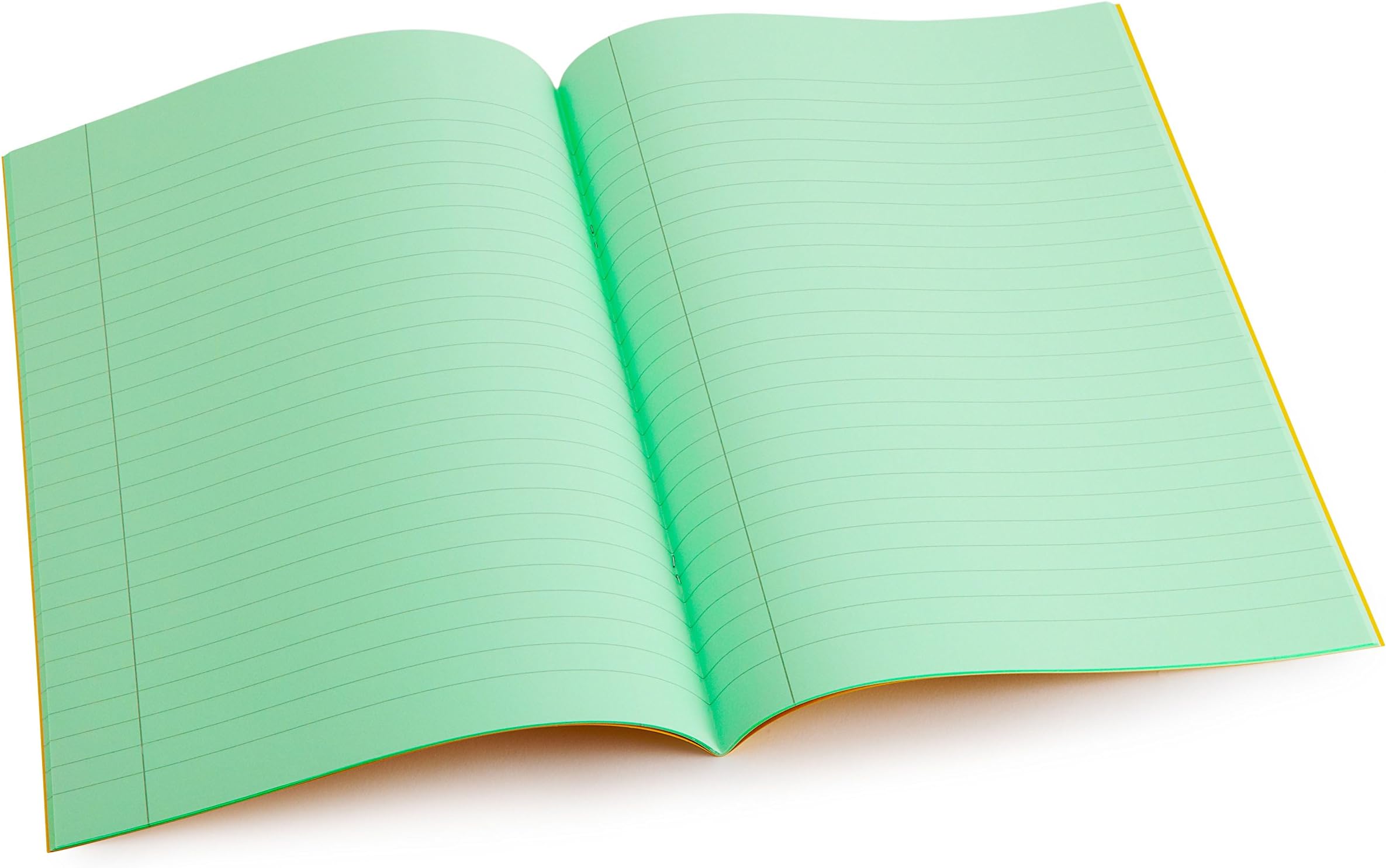 Crossbow Education Dyslexia Tinted Exercise Books - A4-10mm lined with margin - Apple (10 Pack)