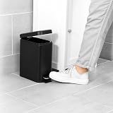 Beldray 5L Pedal Bin Rectangular Soft Close Black with Inner Bucket view 3