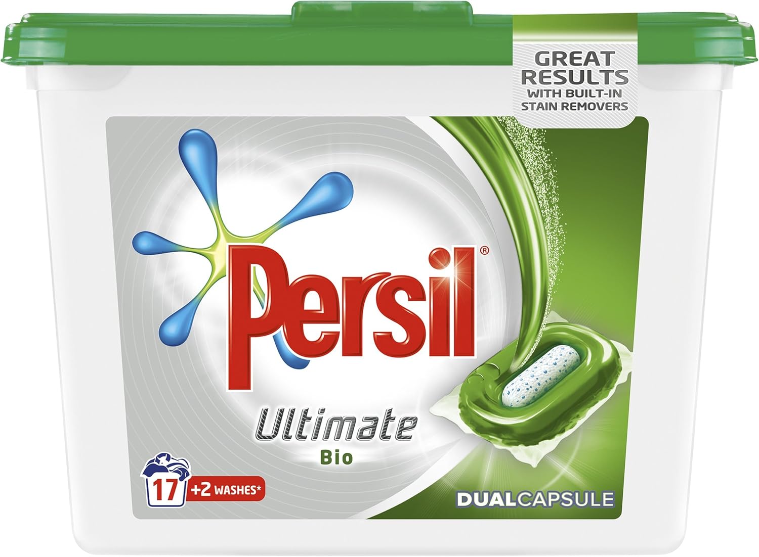 Persil Ultimate Bio Washing Capsules 490g, 19 Wash Amazon.co.uk Prime