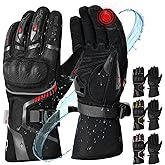 RIDEIRON Winter Motorcycle Gloves for Men & Women Waterproof Warm Cold Weather Riding Gloves with Touchscreen for ATV UTV Riding, Road Racing, Snowmobile, Motocross