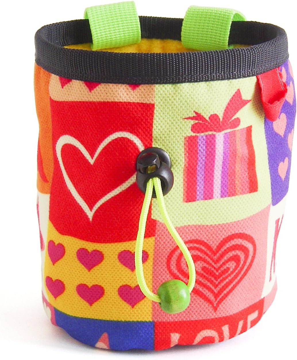 Gift for Climbers. Chalk bag for Rock Climbing M Size. Funky and Cool Chalkbag