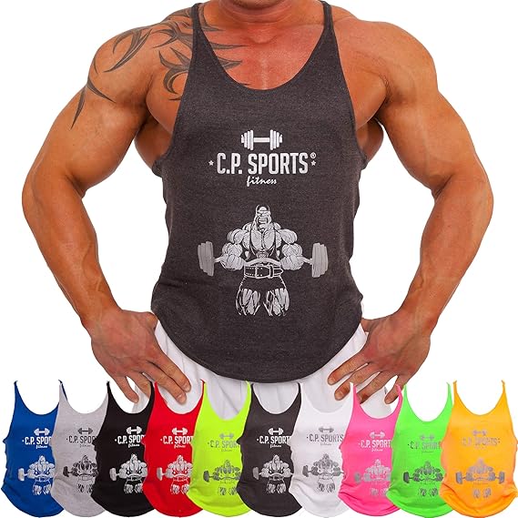 Stringer Tank Top – mit Bodybuilder, Muskelshirt, Trägershirt C.P. Sports