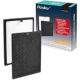 Flintar Air Max 8L True HEPA Replacement Set, Compatible With Okaysou AirMax8L Air Purifier, Blue Ultra-Filter H13 True HEPA + Yellow Duo-Filter Activated Carbon Combo Pack