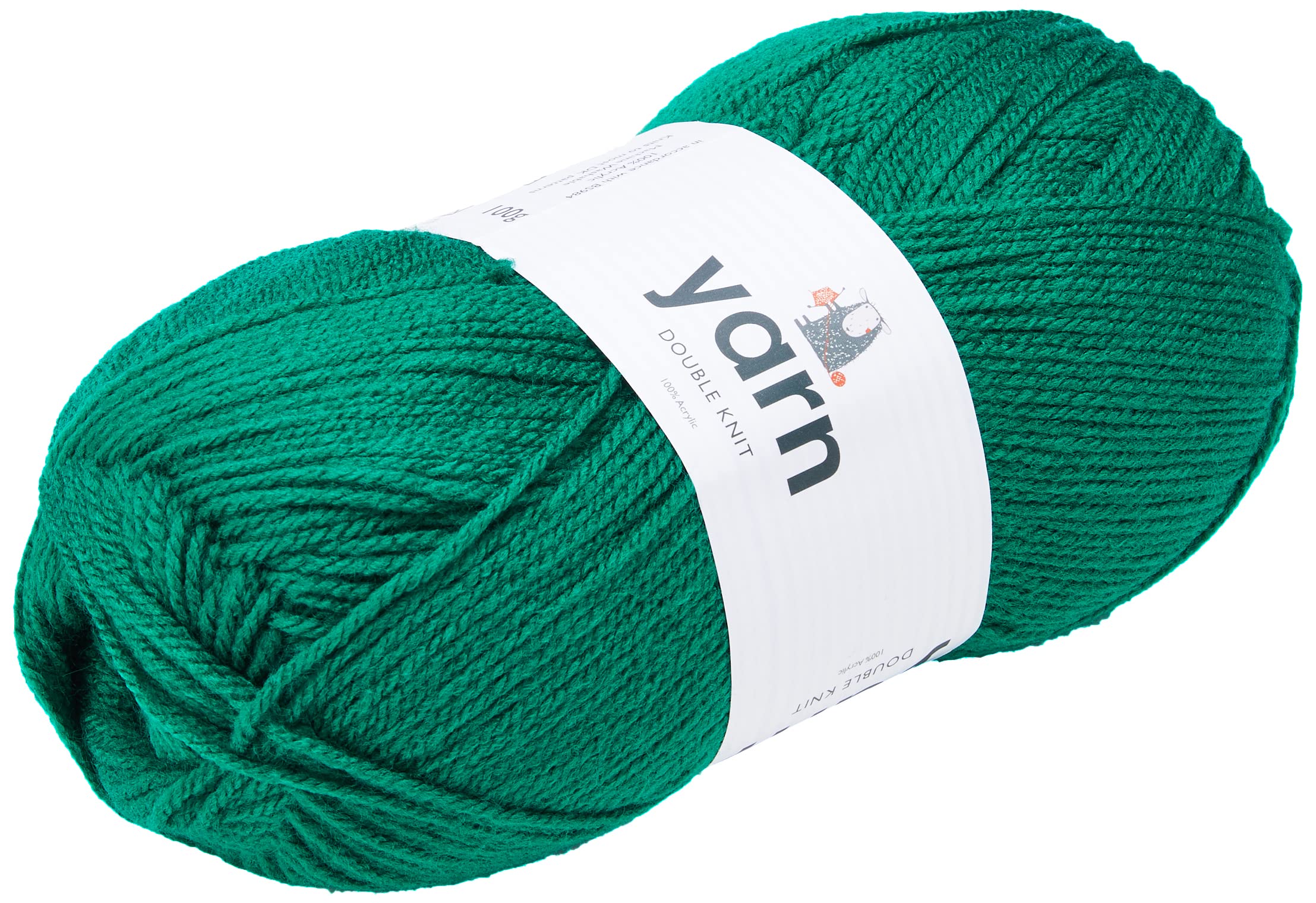 Korbond DK Emerald Yarn - 100g Acrylic Wool - Lightweight, Hypoallergenic & Durable Double Knit Crochet Yarn Knitting Wool (290m Total)