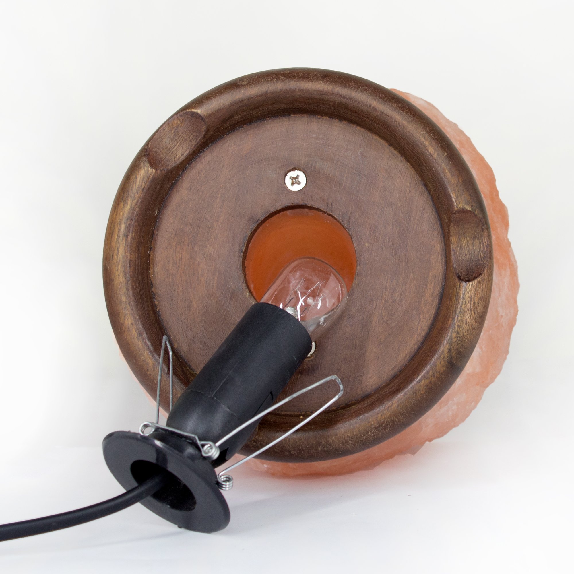Heavy 10 lbs Himalayan Salt Lamp with Dimmer Switch Cord and wood base 10 11 765552269762 eBay