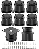 HDAJY 8-Pack 2 Inch Furniture Legs, Stainless Steel