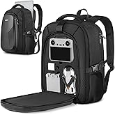 PEKREWS DJI Mini 4 Pro Case Waterproof Hard Carrying Case Travel Drone Bag Backpack For Fly More Combo Accessories