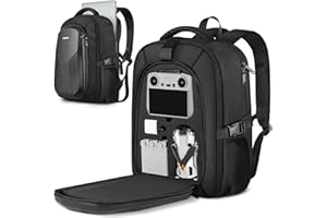 PEKREWS DJI Mini 4 Pro Case Waterproof Hard Carrying Case Travel Drone Bag Backpack For Fly More Combo Accessories