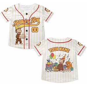 Custom Monkey Birthday Baseball Jersey, Personalized Name Family Matching Shirt, Monkey Birthday Party Outfit