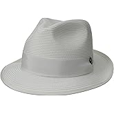 Stetson Men's Latte Florentine Milan Straw Hat, White, 7.375