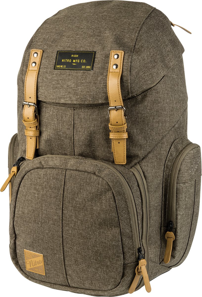 Weekender Alltagsrucksack mit gepolstertem Laptopfach, Schulrucksack, Wanderrucksack inkl. Nassfach, 42 L, Burnt Olive โ image 1