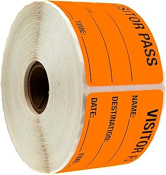 fluorescent orange stickers