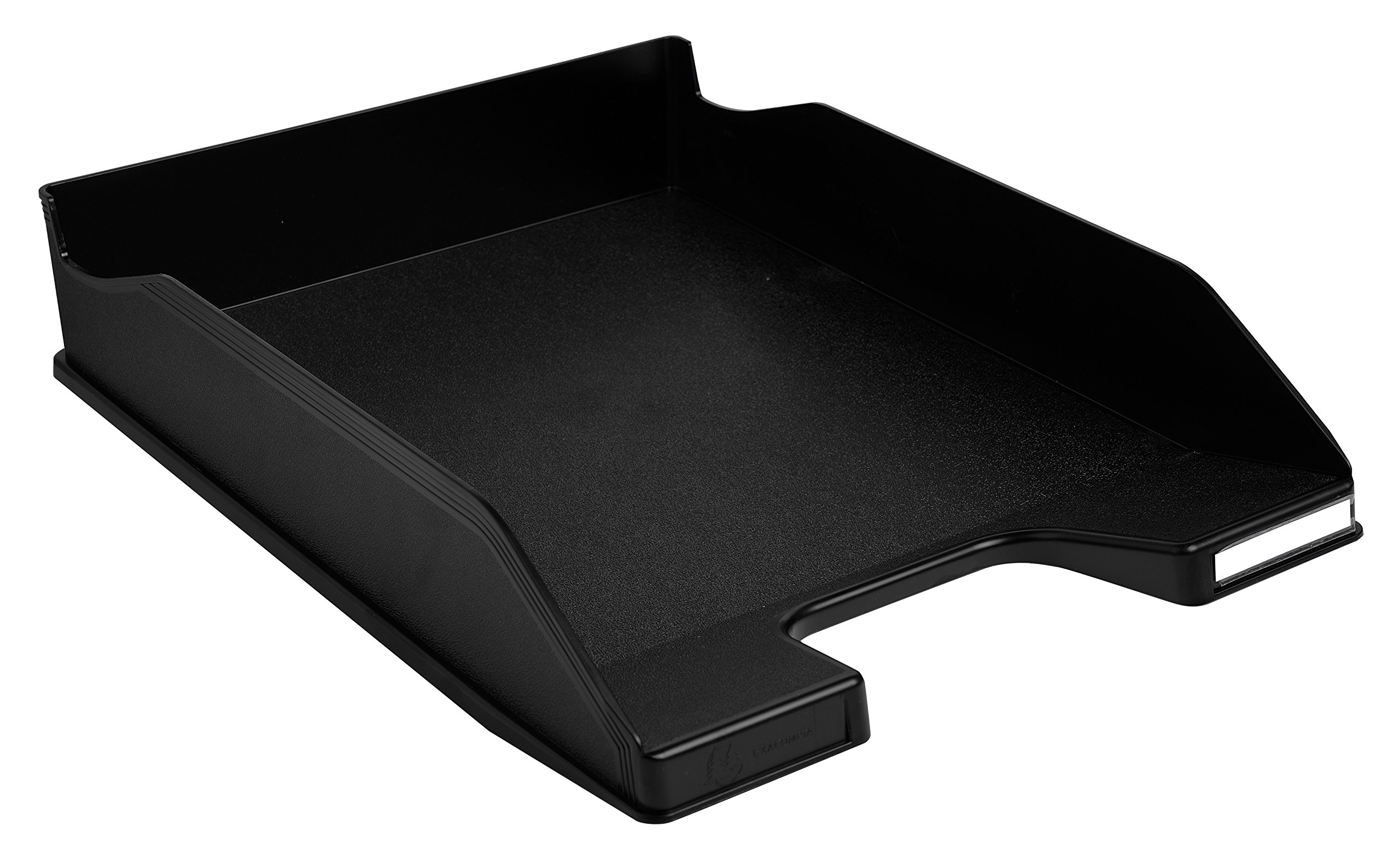 Exacompta - Ref 11314D - Office Letter Tray Combo Midi - 347 x 255 x 65mm in Size, Suitable for A4 Documents, Stackable with Others, Holds Approx. 500 Sheets - Black
