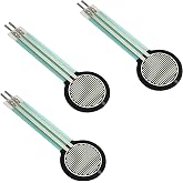 FSR402 Force Sensor, Pressure-Sensitive Resistor for Arduino, ESP32, Raspberry Pi, 3 Pieces