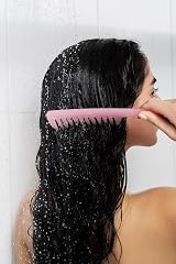 Invogue Brushworks Shower Comb Wide Tooth Detangler Wet Dry Hair Conditioner view 3