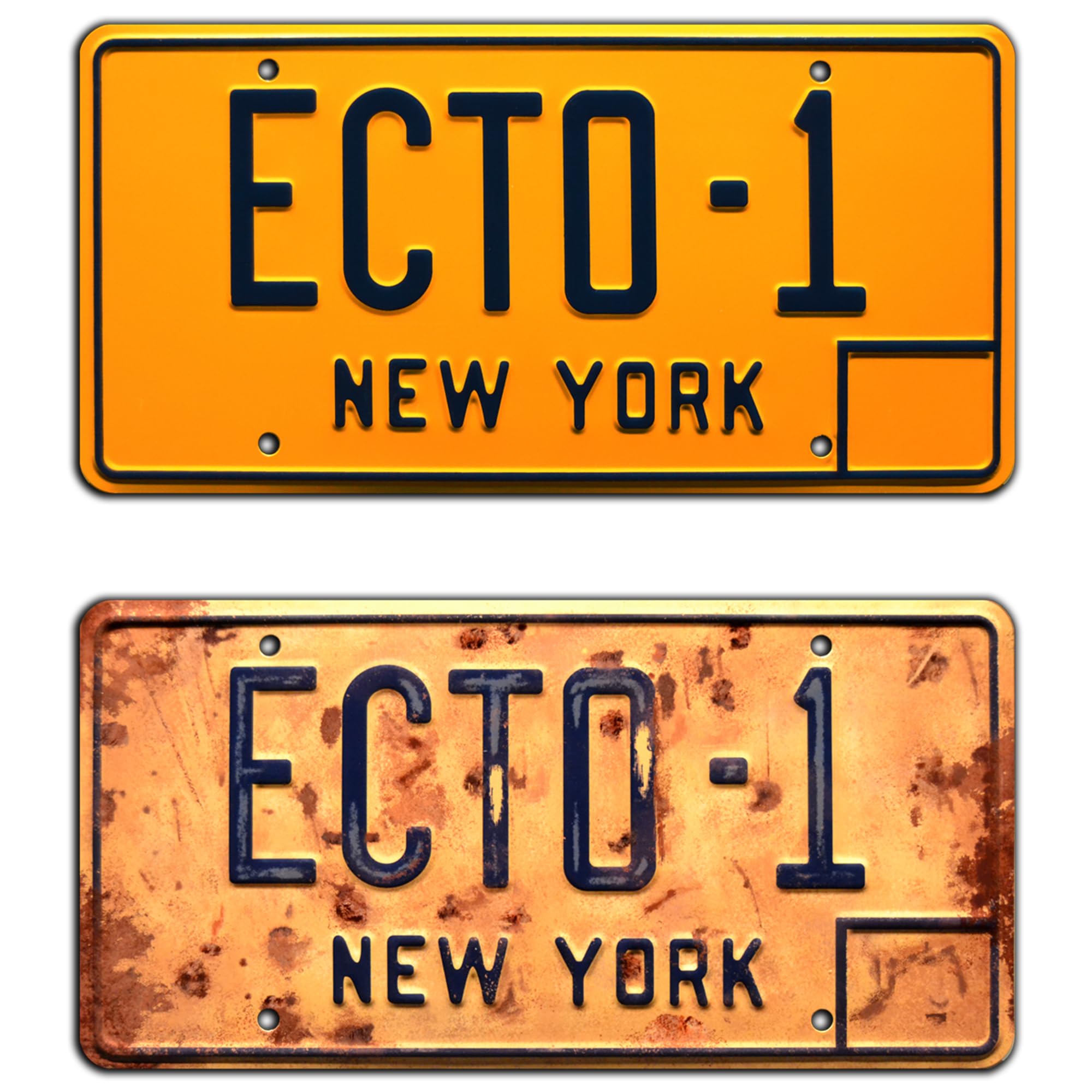 Celebrity Machines Ghostbusters Afterlife | ECTO-1 | Metal Stamped License Plates