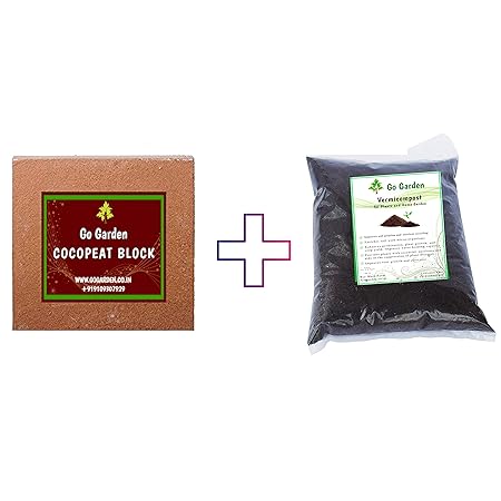 Go Garden Cocopeat 5KG Vermicompost 5KG Combo Pack