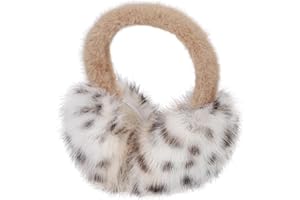 La Carrie Unisex Winter Foldable Earmuffs Plush Faux Fur Ear Muffs Outdoor Cold Weather Ear Warmers for Women and Men
