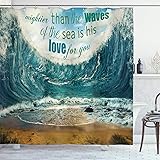 Ambesonne Saying Shower Curtain, Valentines Day