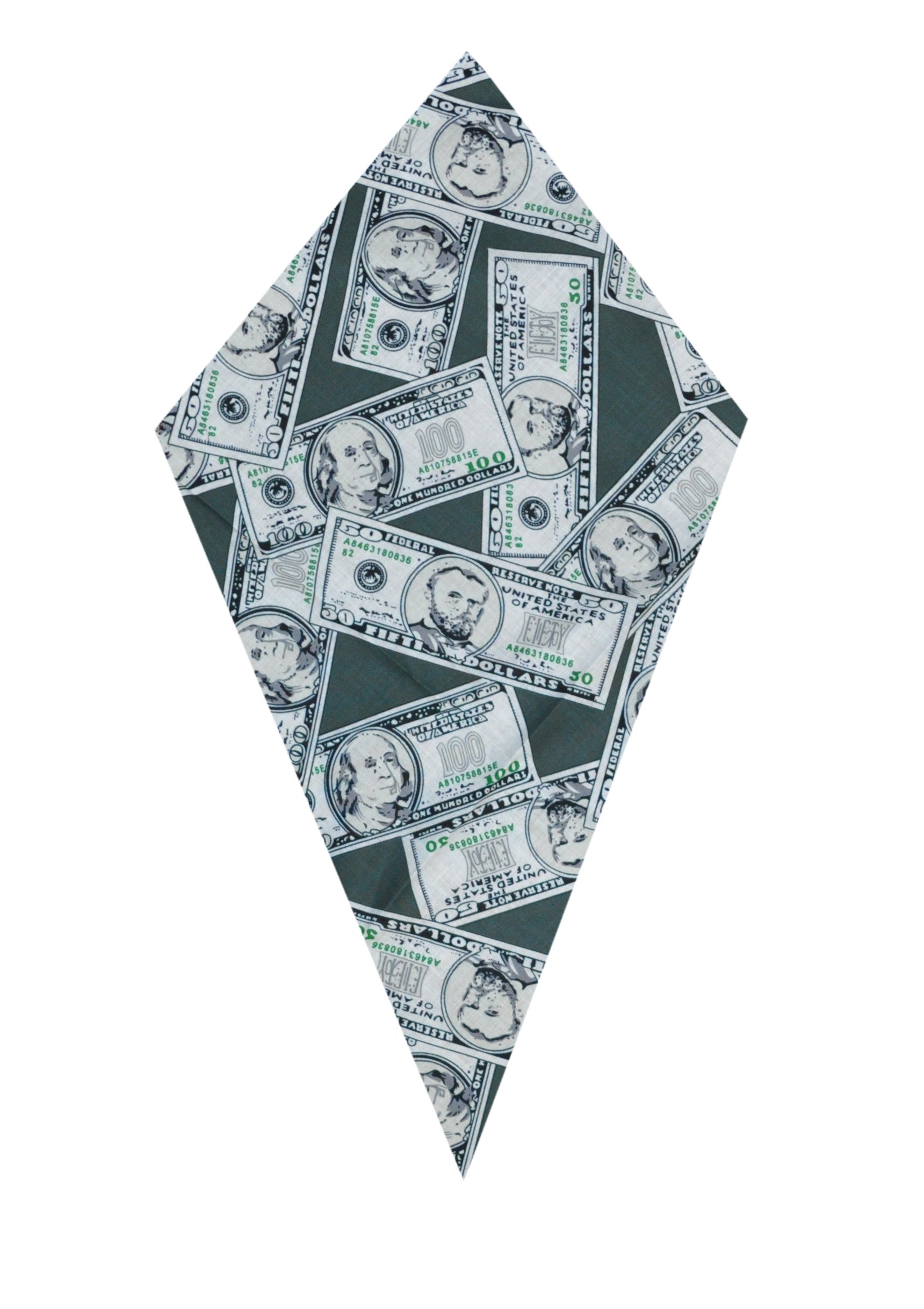 Dollar Bill Bandana Money Cash USD USA America Gangster Pimp Head Scarf