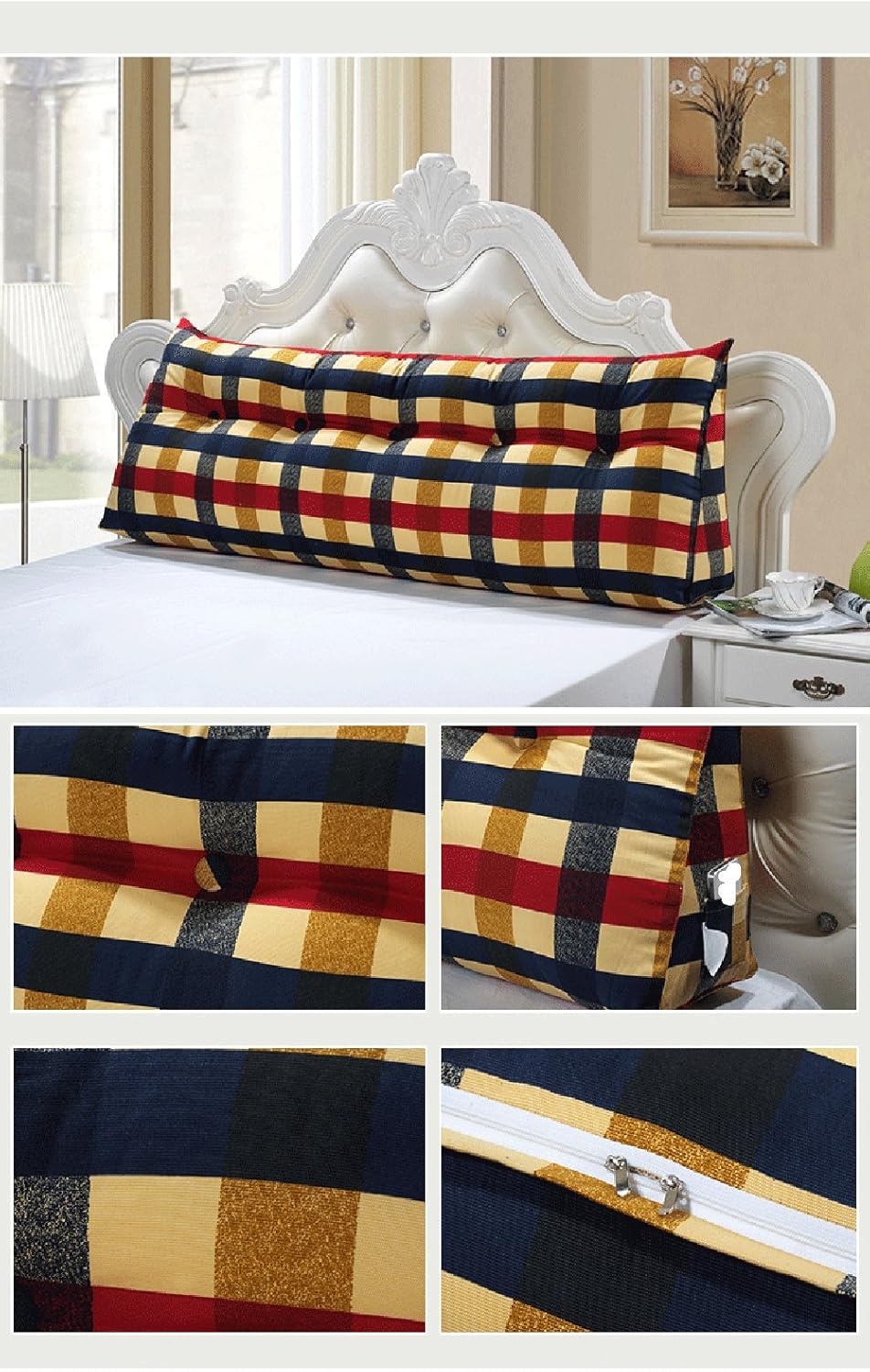 VERCART Coussin de Lecture Oreiller Wedge Pillow ...
