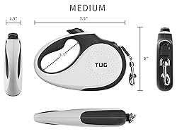 TUG 360° Tangle-Free Retractable Dog Leash | 16 ft