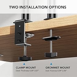 HUANUO Laptop Monitor Mount, Single Monitor Desk