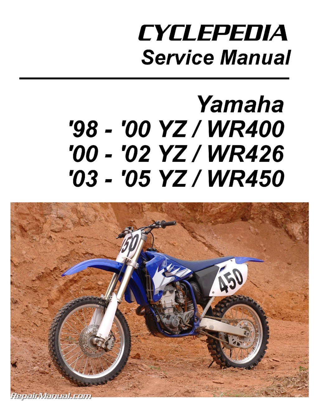 CPP-121-P Yamaha YZ WR 400, 426, 450F Cyclepedia Printed Motorcycle Service  Manual: Manufacturer: Amazon.com: Books