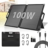 Voominhtec 100W 22V ETFE Folding Portable Solar