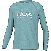 HUK Kids Pursuit Pattern Long Sleeve Shirt, Fishing Shirt for Kids