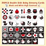 HappyKidsClub Black and White Sensory Toys Set for Newborns 0-6 Months view 6