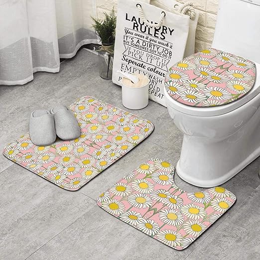 Home Garden Toilet Cover Bathroom Decor Sun Flower Print Flannel Toilet Seat Washable Pad Bathmats Rugs Toilet Covers Adsmoh Org Ng