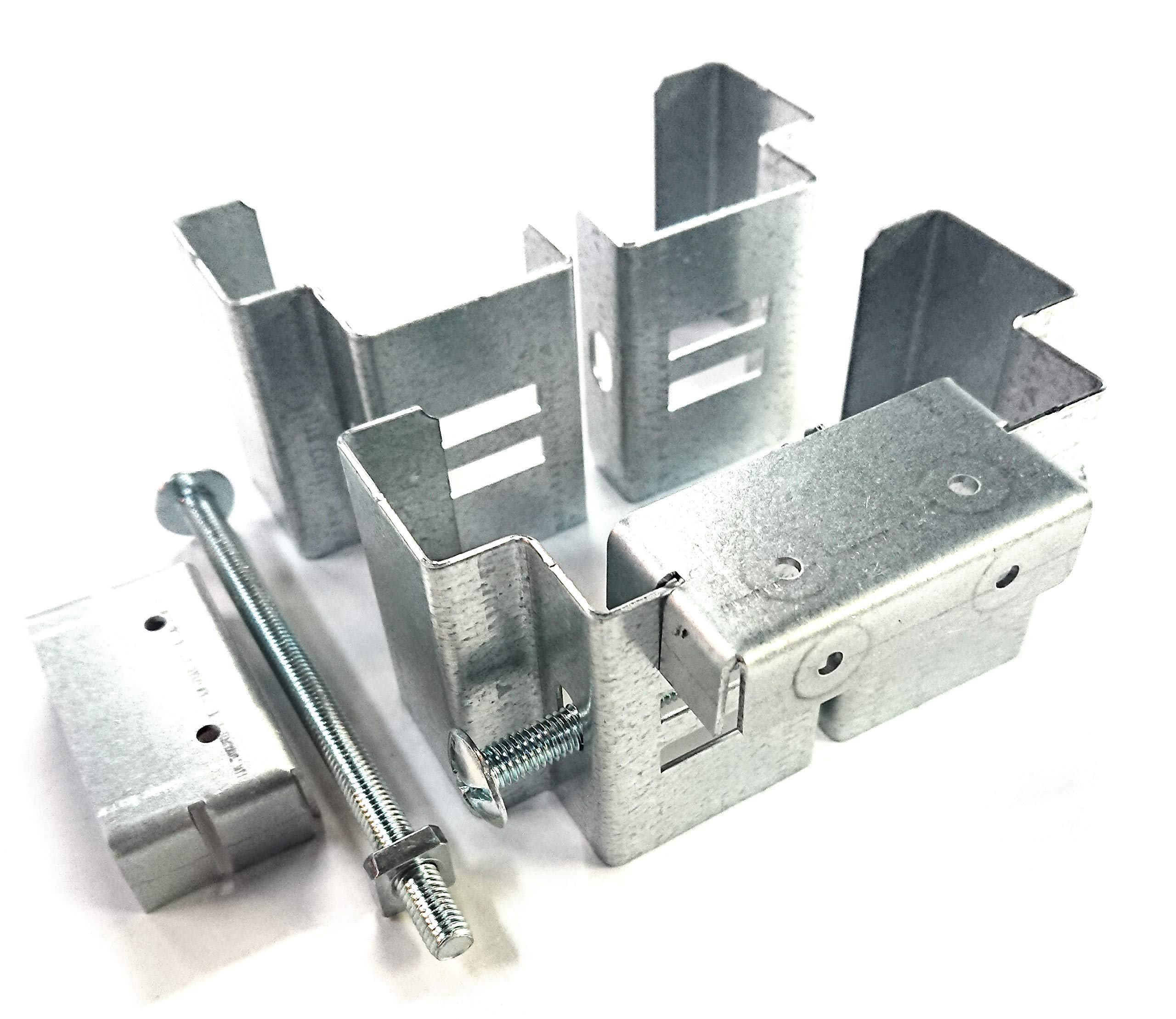 POSTFIX® PF15 - PACK OF 2 - Fix TRELLIS and WOODEN BATTENS and POSTS to 4" x 4" Slotted Concrete Fence Posts NO DRILLING!