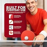 ZENO Portable Table Tennis Set with Net Paddle Balls Storage Case view 3