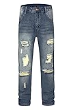 MZNBURAM Men's Non-Stretch Regular Fit Straight-Leg