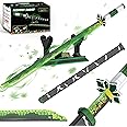 Jorumo Demon Slayer Swords Building Sets for Adults and Kids, 39in Shinazugawa Sanemi Sword Building Block with Scabbard and Stand, Anime Building Toy Katana Demon Slayer Gift, 788 Pcs