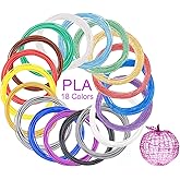 Kretrum 3D Pen Filament Refills 18 Colors 1.75mm PLA Compatible with SCRIB3D MYNT3D Keiare 3D Pen Most 1.75mm 3D Prining Pens
