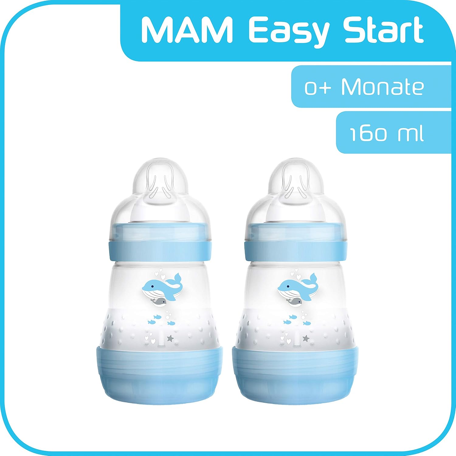 Mam 99919211 Anti-Colic Bottle 160 ml 2-Pack for Boys, Junge, 2 count (Pack of 1) - Image 4