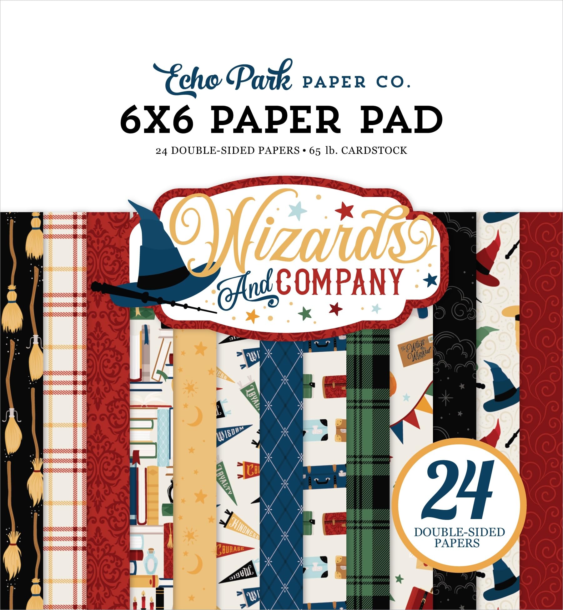 Echo Park Double-Sided Paper Pad 6"X6" 24/Pkg-Wizards & Company