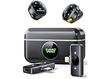 Suphyee Wireless Lavalier Microphone for iPhone/Android, Lapel Mics with Lightning/USB-C Plug-Play, 150FT Range, Omnidirectio